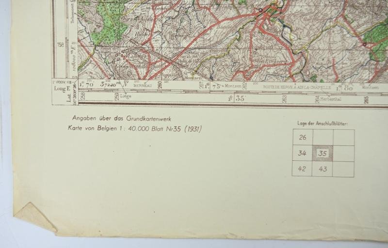 German WH Mapcard of Gemmenich Belgium — image 8