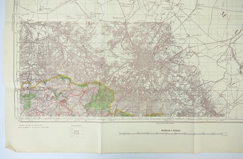 German WH Mapcard of Gemmenich Belgium — image 9