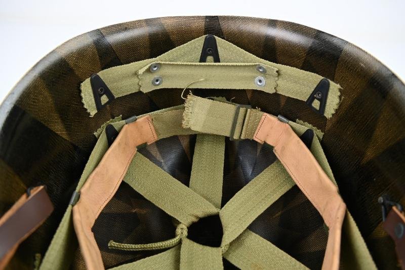 US WW2 M1 Helmet Liner with Chinstrap — image 8