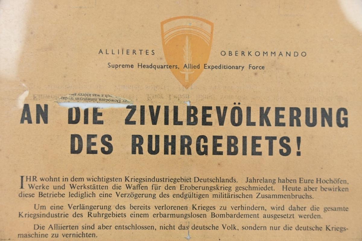 US WW2 Droppingsflyer Sheaf March 1945 'Ruhr Region' — image 4