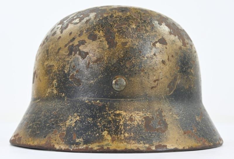 German LW M35 Camouflaged Combat Helmet — image 6