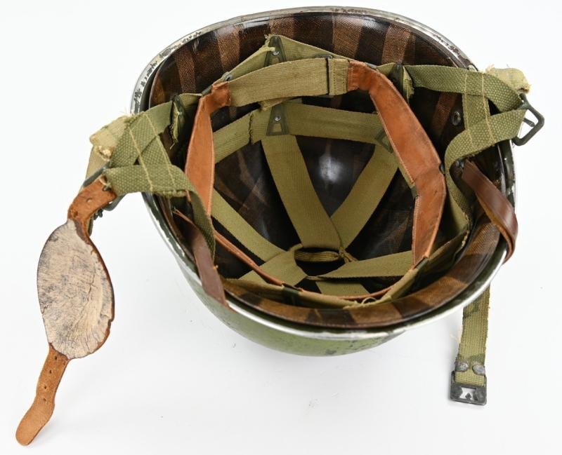 US WW2 Airborne 517th Parachute Infantry Regiment Camouflage Helmet — image 10