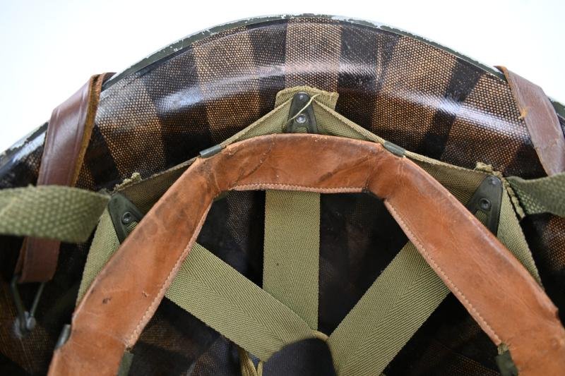 US WW2 Airborne 517th Parachute Infantry Regiment Camouflage Helmet — image 13