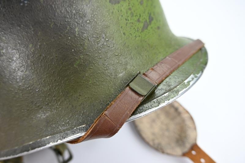 US WW2 Airborne 517th Parachute Infantry Regiment Camouflage Helmet — image 17