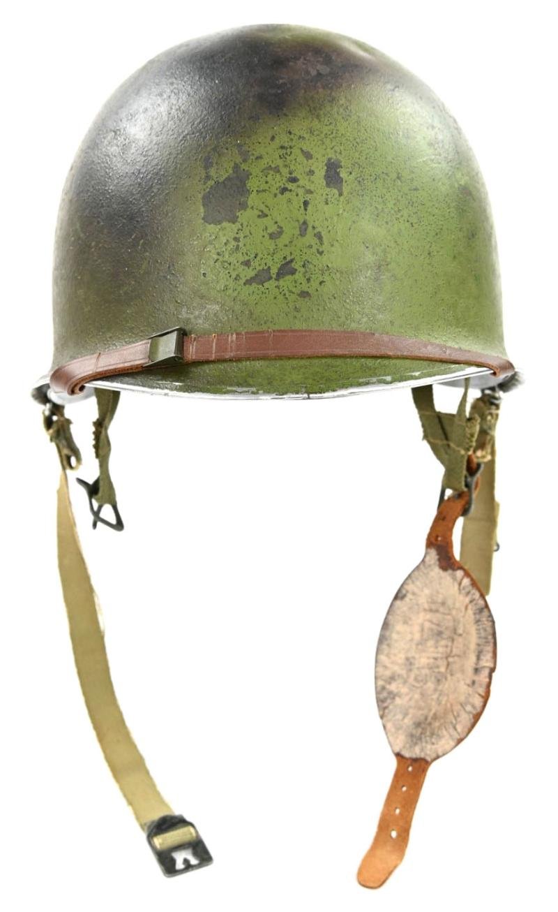 US WW2 Airborne 517th Parachute Infantry Regiment Camouflage Helmet — image 3