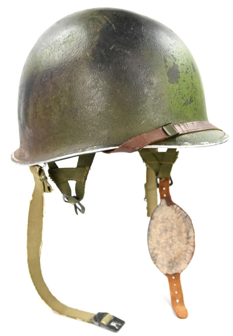 US WW2 Airborne 517th Parachute Infantry Regiment Camouflage Helmet — image 5