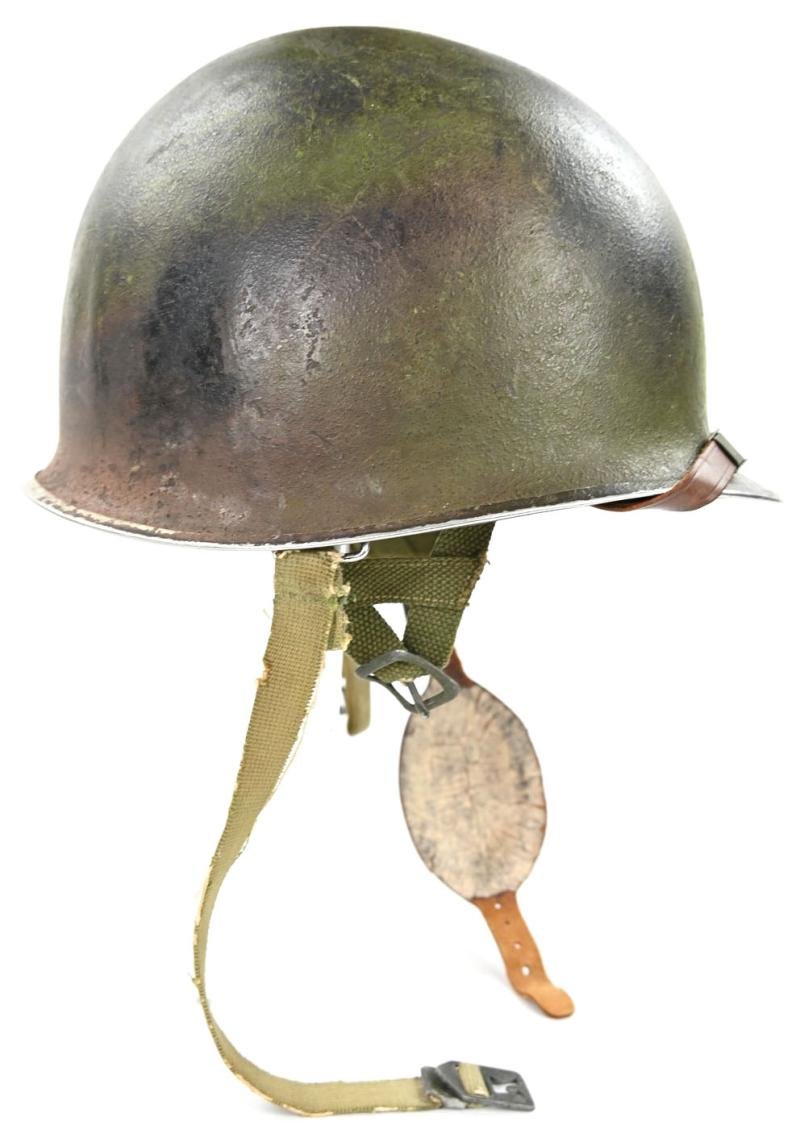 US WW2 Airborne 517th Parachute Infantry Regiment Camouflage Helmet — image 6