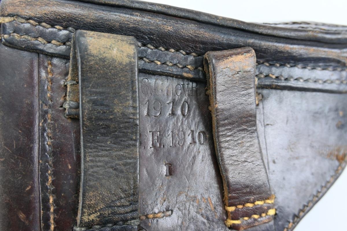 German WW1 P08 Hardshell Pistol Holster 10./I.R. 21 — image 4