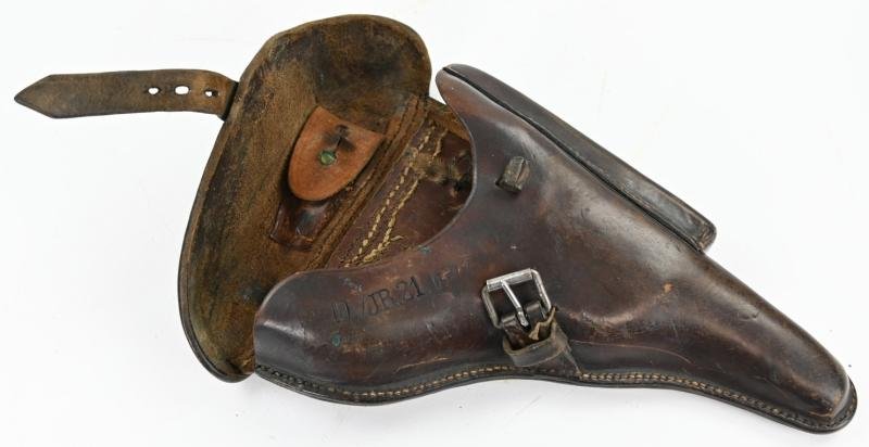 German WW1 P08 Hardshell Pistol Holster 10./I.R. 21 — image 6