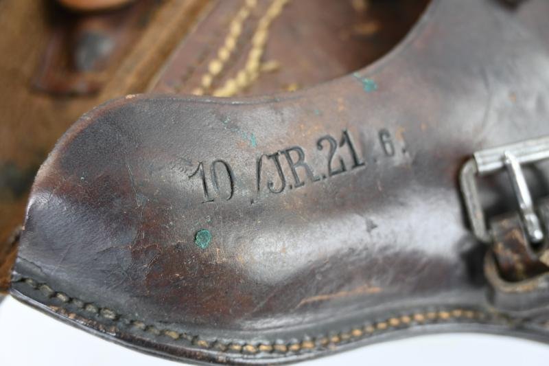 German WW1 P08 Hardshell Pistol Holster 10./I.R. 21 — image 7