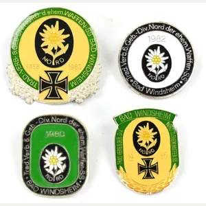 German HIAG Badge Set '6th SS Mountain Division Nord'
