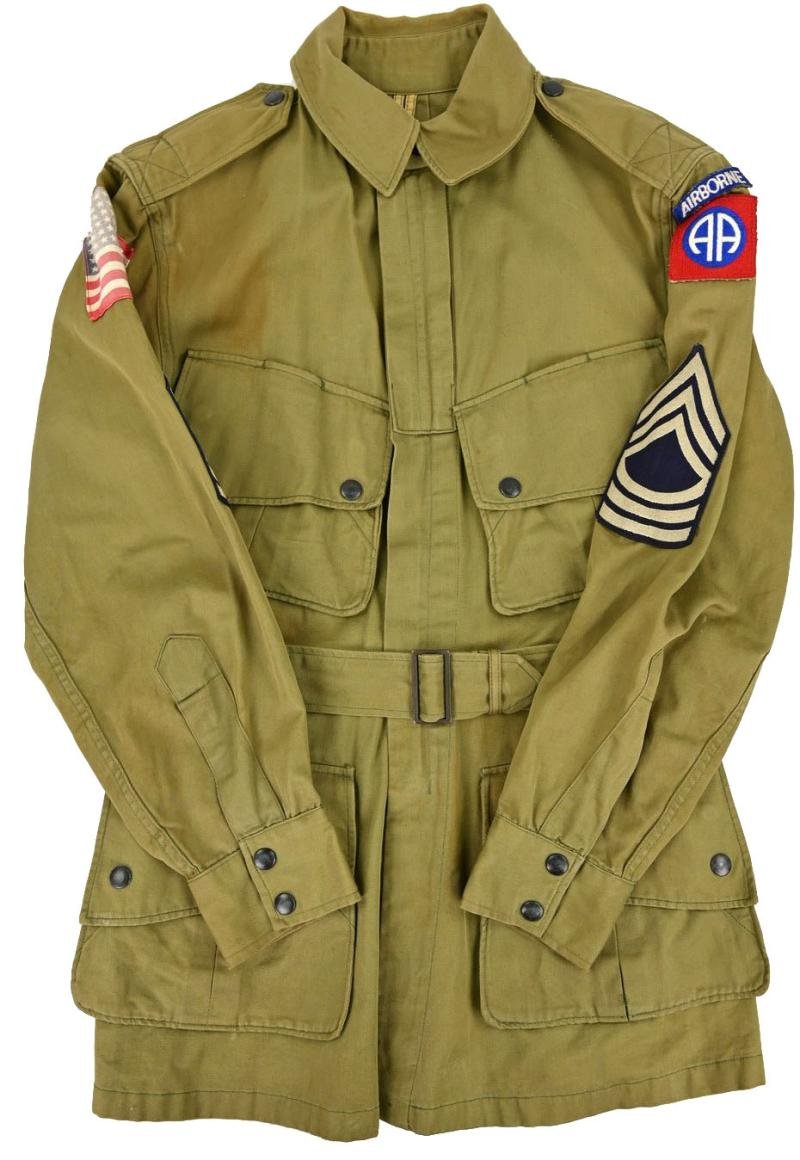 US WW2 82nd Airborne M42 Jumpjacket with Armflag — image 3