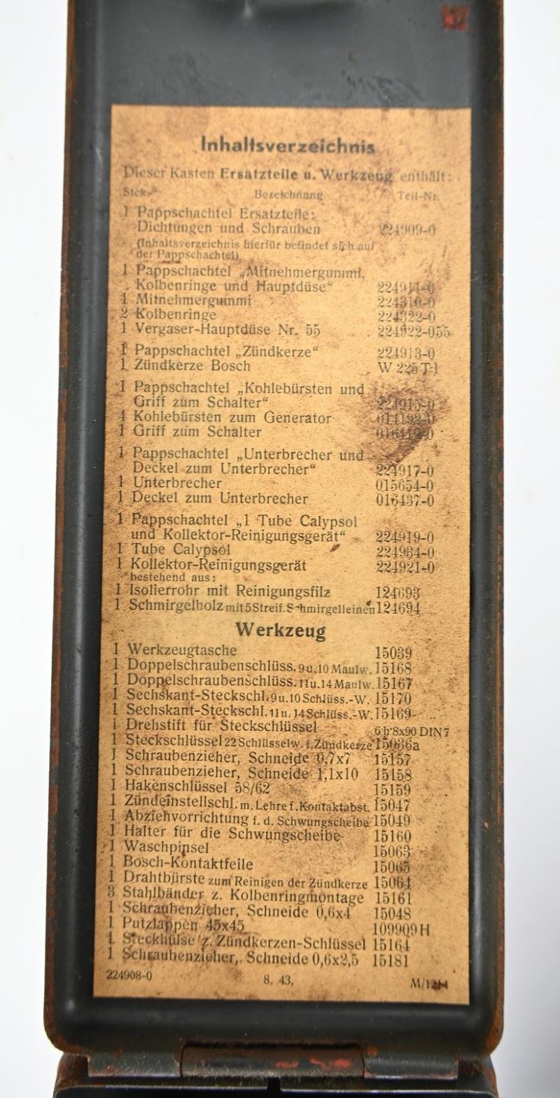 German WH Generator Parts Box GG400 (Tiger) — image 6