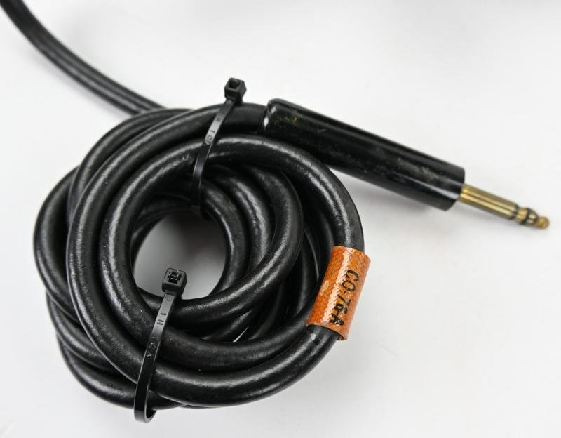 USAAF WW2 T-17 Lollipop Type Aircraft Microphone Headset — image 4