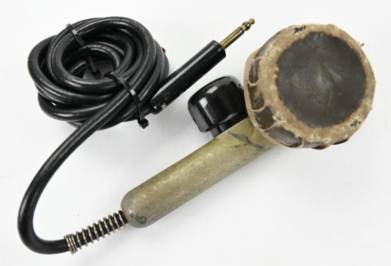 USAAF WW2 T-17 Lollipop Type Aircraft Microphone Headset — image 5