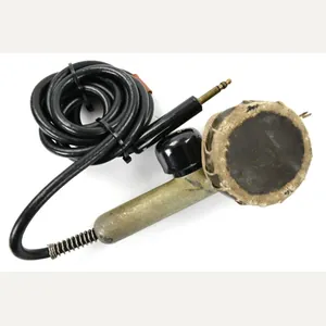 USAAF WW2 T-17 Lollipop Type Aircraft Microphone Headset