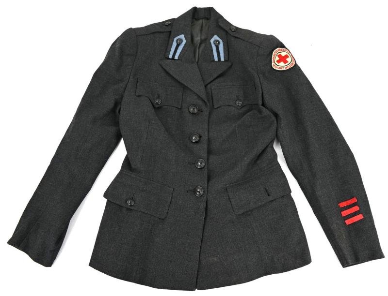 US WW2 Flannel Grey Red Cross Workers Uniform Jacket & Skirt — image 2