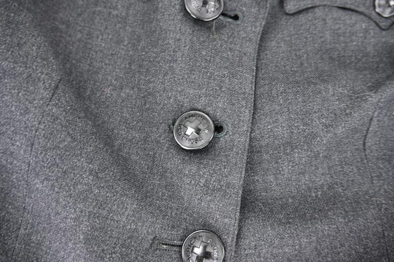 US WW2 Flannel Grey Red Cross Workers Uniform Jacket & Skirt — image 4