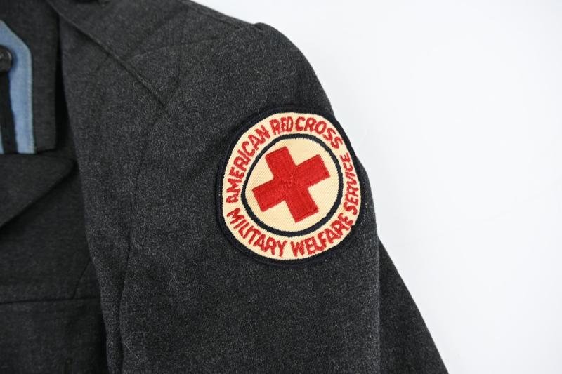 US WW2 Flannel Grey Red Cross Workers Uniform Jacket & Skirt — image 5