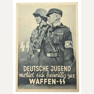 German Waffen-SS Recruitment Postcard