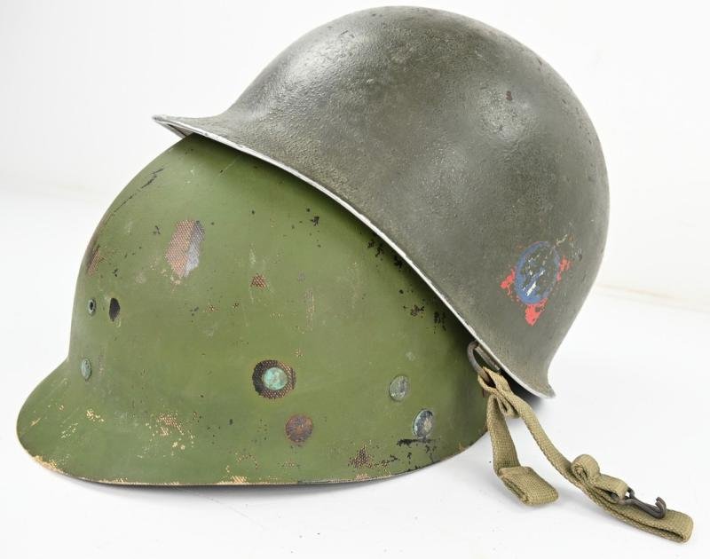 US WW2/Korea M1C Paratrooper Helmet 82nd Airborne Division — image 18