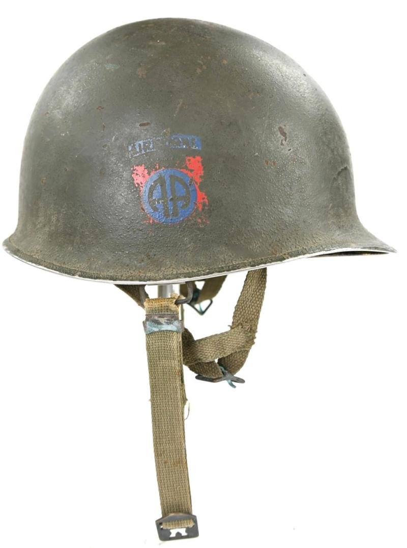 US WW2/Korea M1C Paratrooper Helmet 82nd Airborne Division — image 5