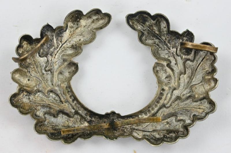 German WH Officer's Visor Cap Cocarde Wreath — image 2