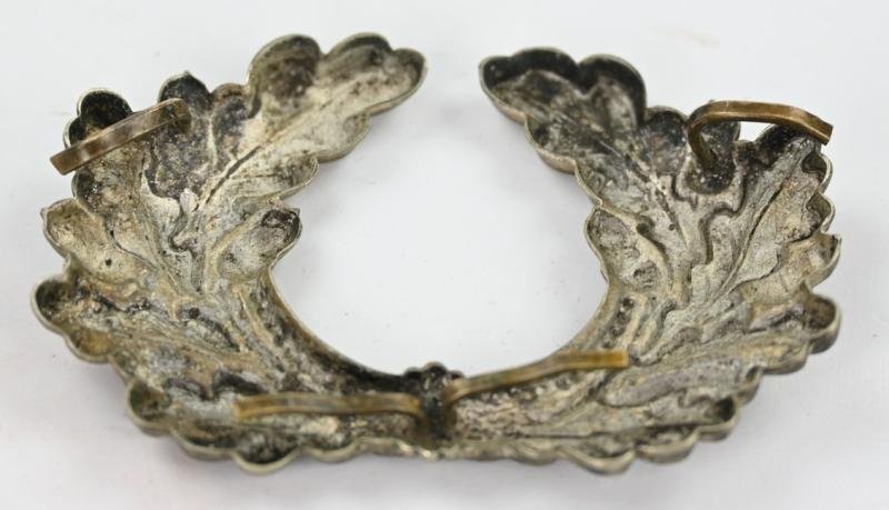 German WH Officer's Visor Cap Cocarde Wreath — image 3