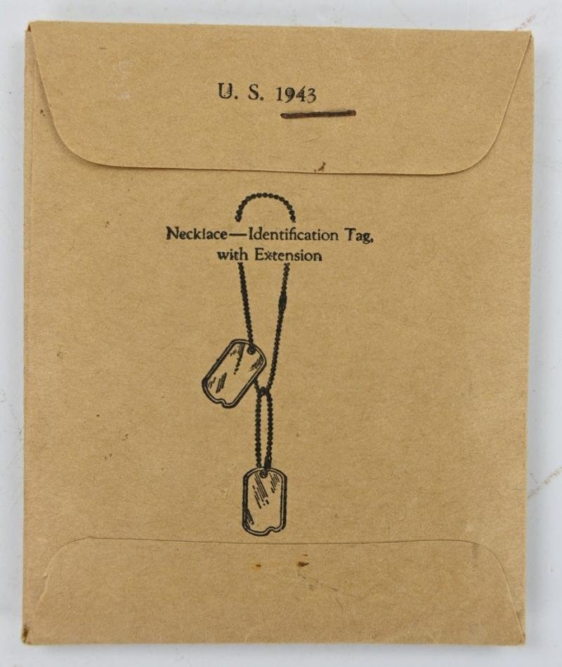 US WW2 Dog-Tag Chain in Pouch — image 2