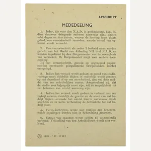 Dutch NAD Member Application Information Leaflet