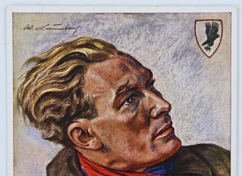 German Willrich Postcard 'Major Baumbach' — image 2