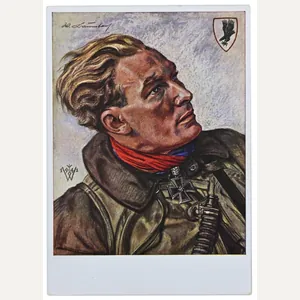 German Willrich Postcard 'Major Baumbach'