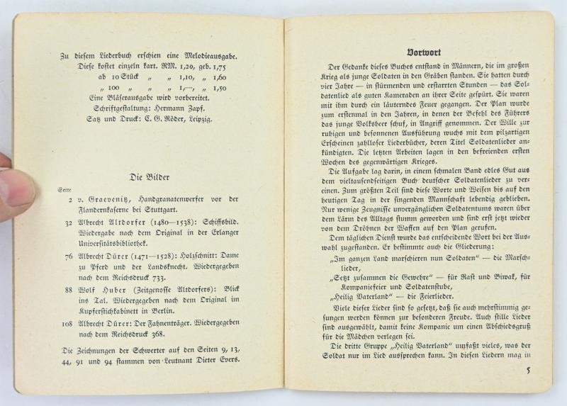 German WH Songbook 'Morgen Marschieren Wir' — image 3