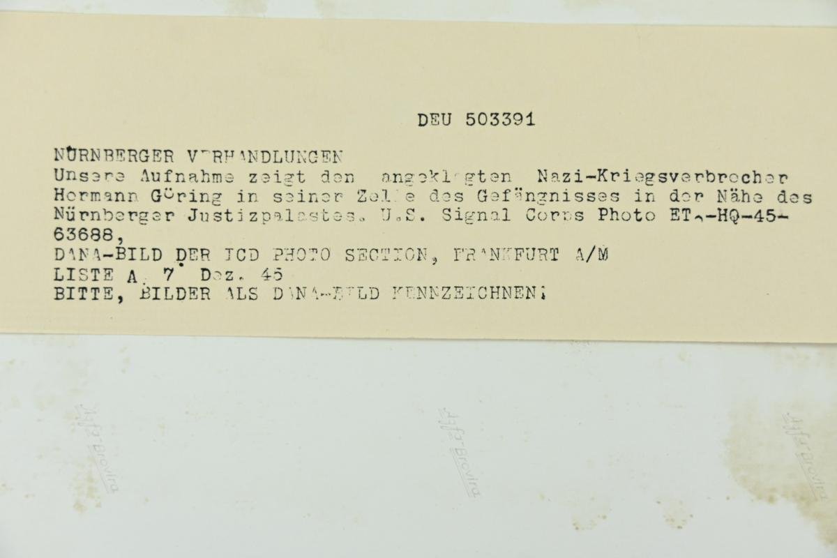 Allied Nuremberg War Trails Picture 'Hermann Göring' — image 5