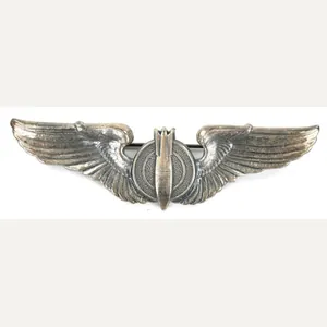 USAAF WW2 Bombadier Wings Sterling Silver