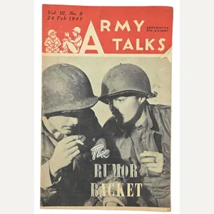 US WW2 Army Talks Booklet Feb.24, 1945
