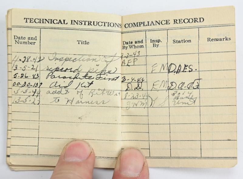 USAAF WW2 Named Irving Seat Type Parachute Harness Assembly — image 18