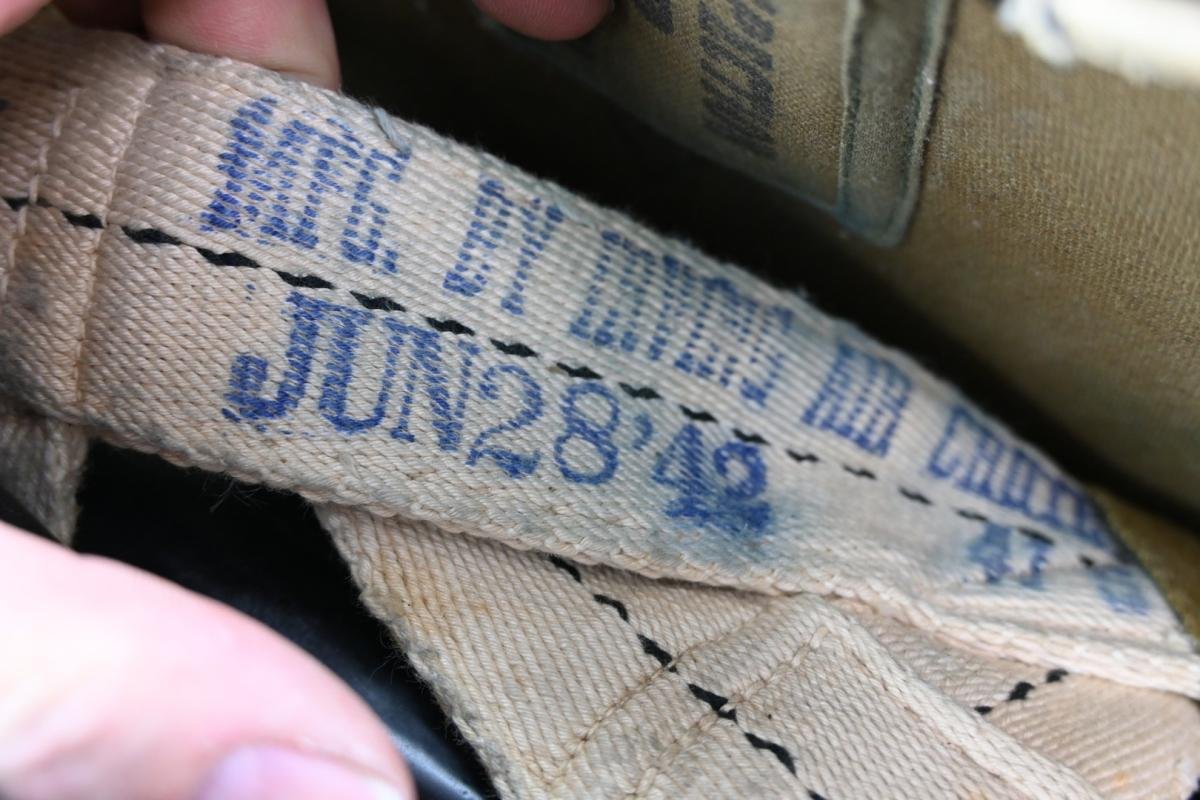 USAAF WW2 Named Irving Seat Type Parachute Harness Assembly — image 19