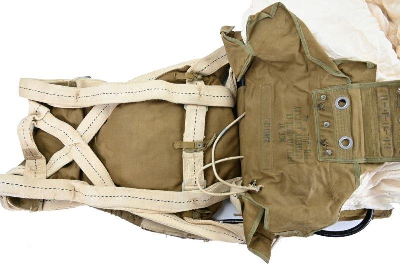 USAAF WW2 Named Irving Seat Type Parachute Harness Assembly — image 8