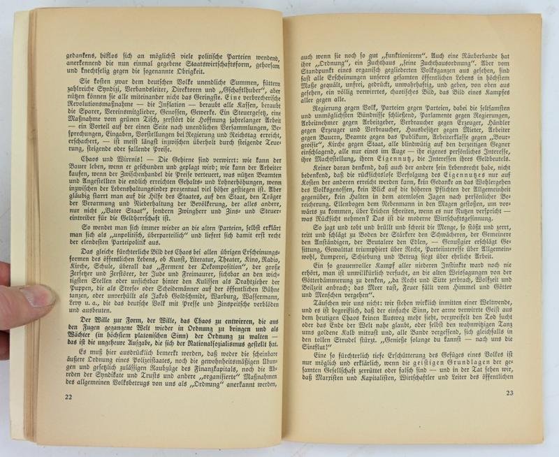 German NSDAP Program Booklet 1935 — image 5