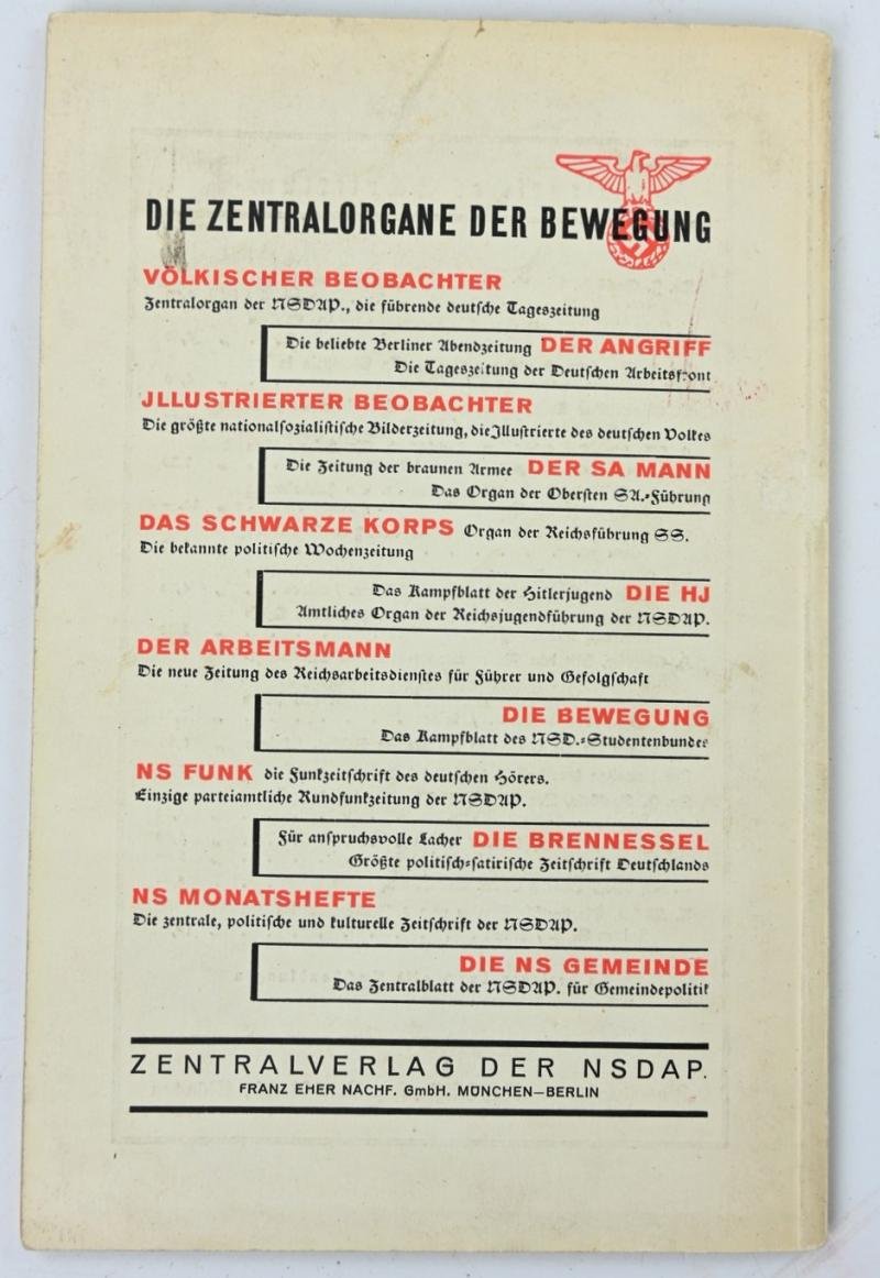 German NSDAP Program Booklet 1935 — image 6