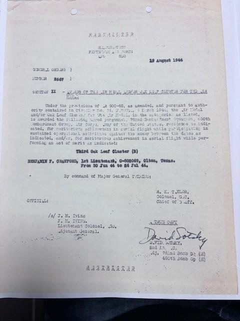 US WW2 Pilot Grouping 460th Bomb Group 50 Missions! — image 18