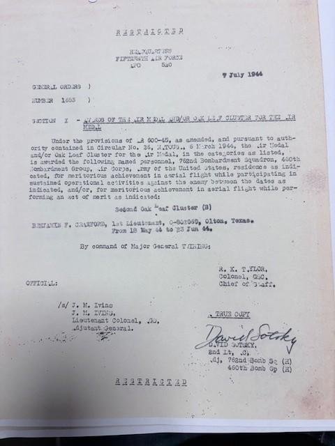 US WW2 Pilot Grouping 460th Bomb Group 50 Missions! — image 19