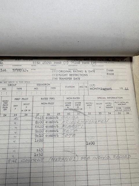 US WW2 Pilot Grouping 460th Bomb Group 50 Missions! — image 5