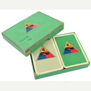 US WW2 6th Armoured Division Playing Cards