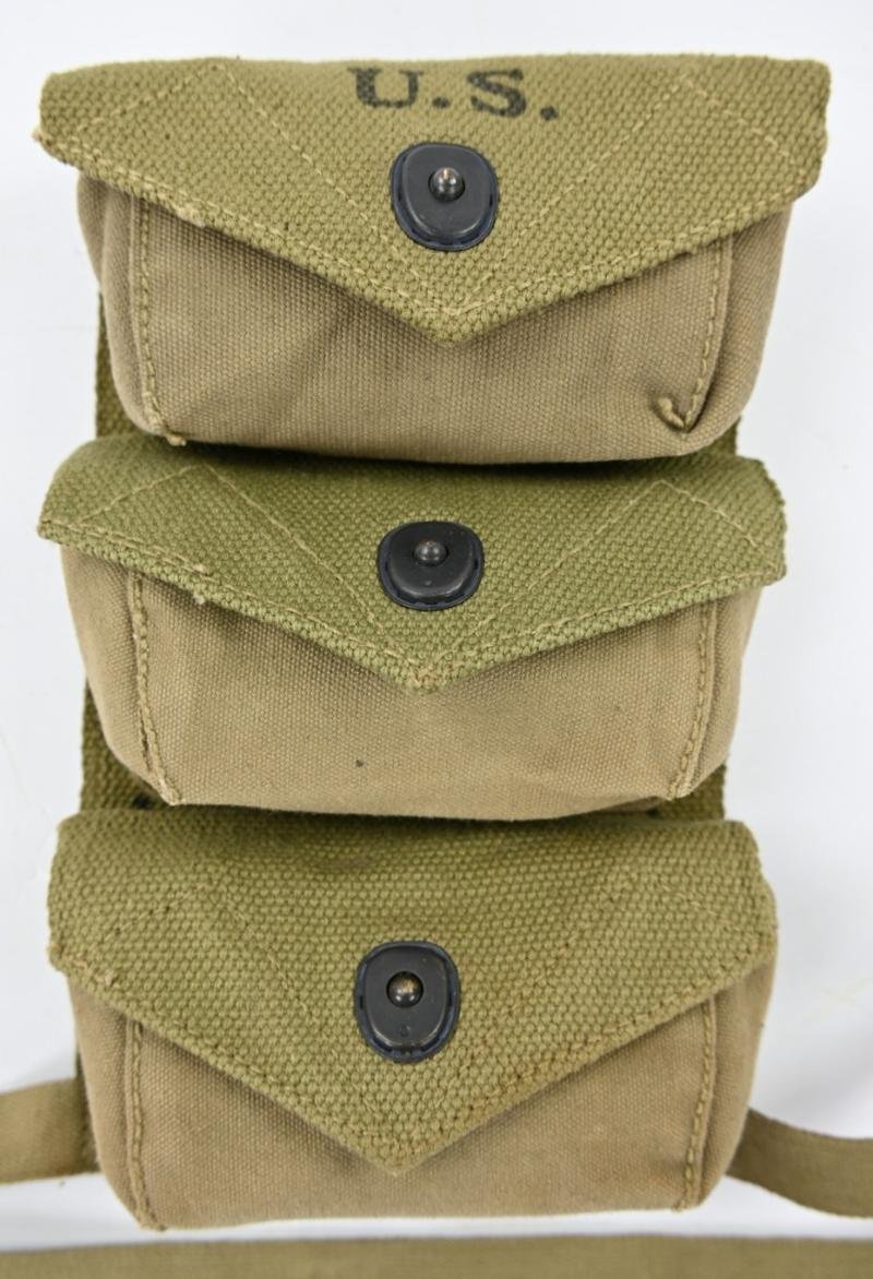 US WW2 3-Pocket Grenade Pouch 1944 — image 2