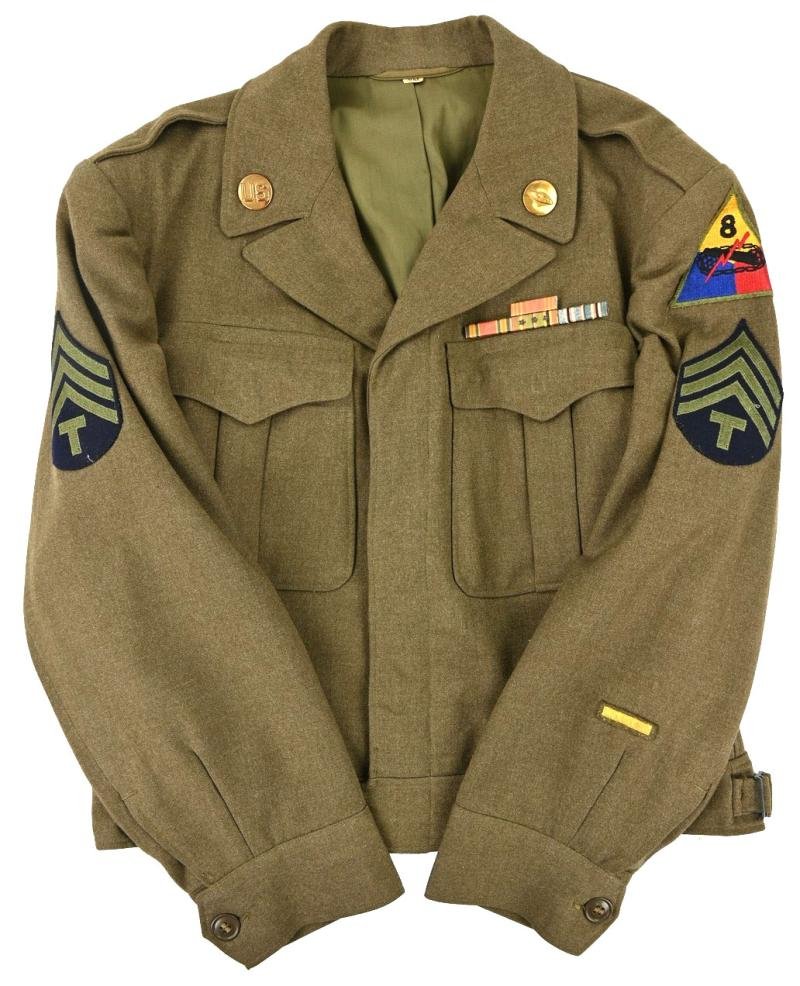 US WW2 8th Armored Division Service Jacket Set — image 13