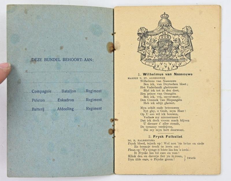 Dutch pre-WW2 Songbook 'Zangbundel voor het Nederlandsche Leger' — image 2
