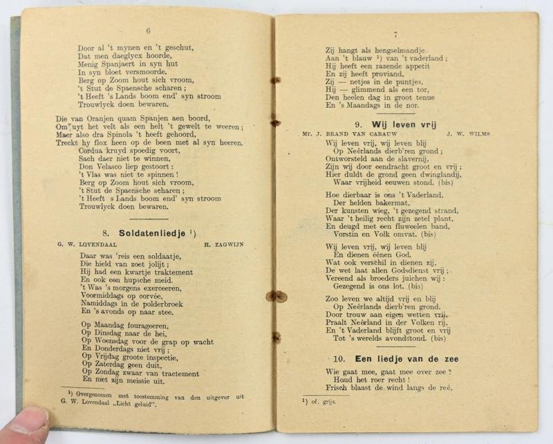 Dutch pre-WW2 Songbook 'Zangbundel voor het Nederlandsche Leger' — image 4