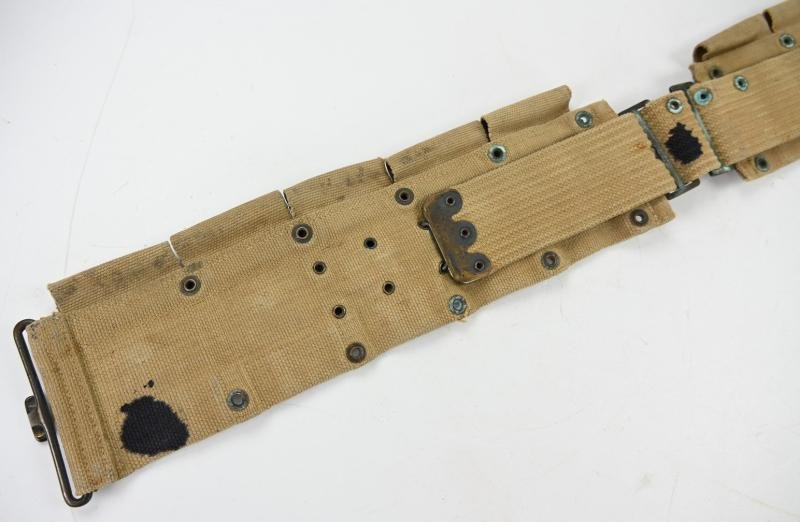 US WW1 (WW2 USED) Camouflaged M-1903 Springfield Cartridge Belt — image 4